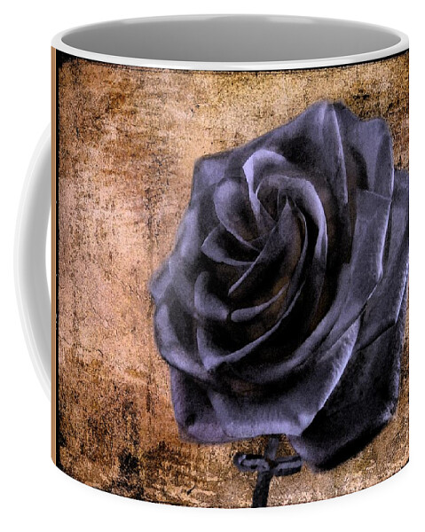 Rose Coffee Mug featuring the photograph Black Rose Eternal  by David Dehner
