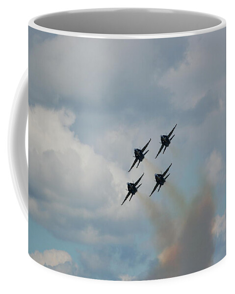 Blue Angels Coffee Mug featuring the photograph Blue Angels roaring by by Randy J Heath