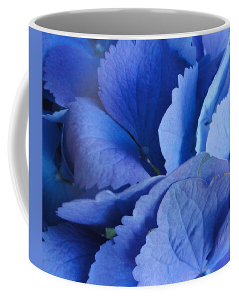 Blue Coffee Mug featuring the photograph Blue Hydrangea by Shannon Grissom
