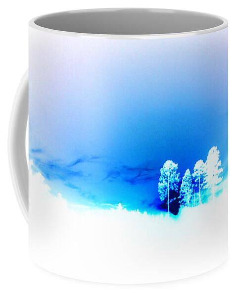 Texas Coffee Mug featuring the photograph Blue Sky by Max Mullins