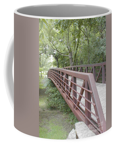 Bridge Coffee Mug featuring the photograph Bridge to Beyond by Vonda Lawson-Rosa