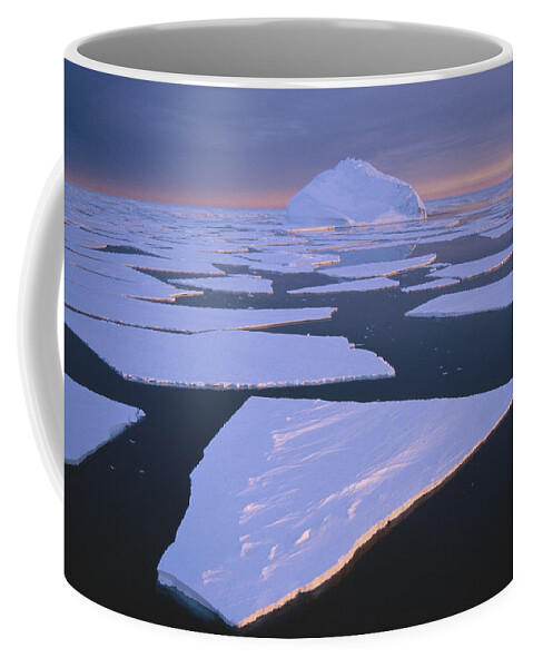 Mp Coffee Mug featuring the photograph Broken Fast Ice, Under Impending by Tui De Roy