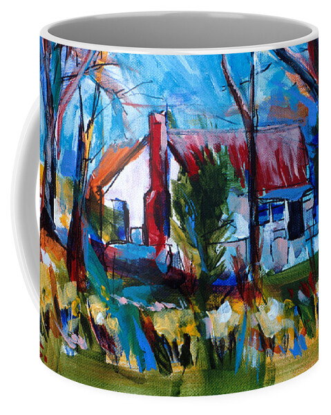Watkinsville Coffee Mug featuring the painting Buttlers House by John Gholson