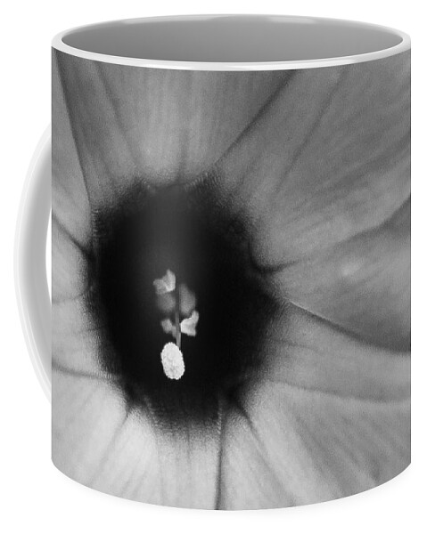 Abstract Coffee Mug featuring the photograph BW Flower by Sean Wray