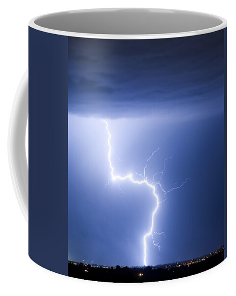 City Coffee Mug featuring the photograph C2G Lightning Strike by James BO Insogna
