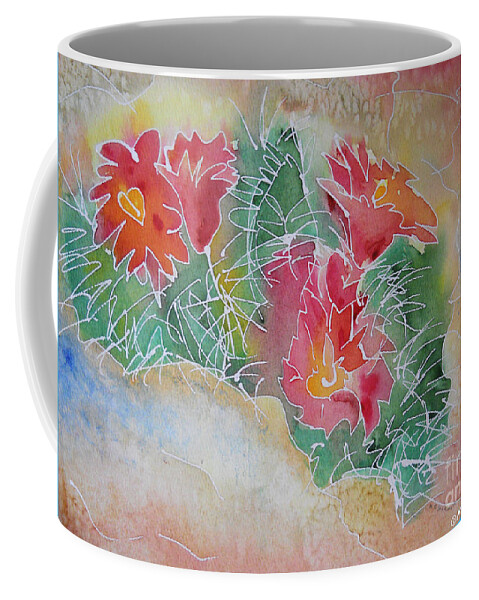 Cactus Coffee Mug featuring the mixed media Cactus Art by M c Sturman