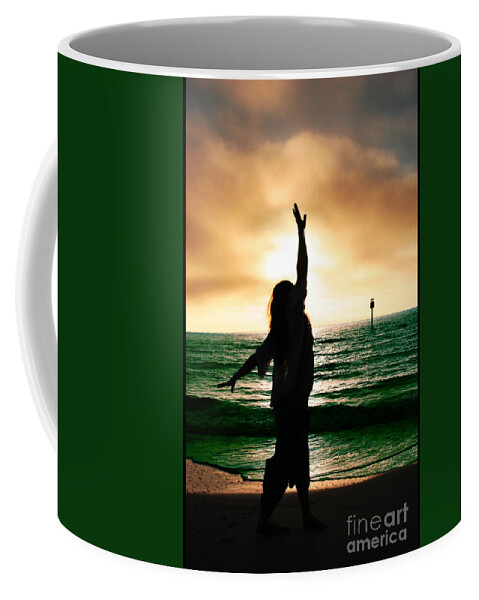 Dark Coffee Mug featuring the photograph Call To The Goddess I by Recreating Creation