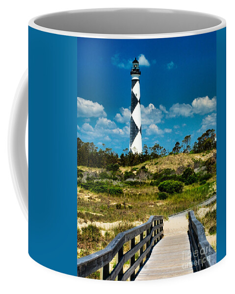 Architecture Coffee Mug featuring the photograph Cape Lookout Light by Nick Zelinsky Jr