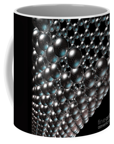 Allotrope Coffee Mug featuring the digital art Carbon Nanotube 8 by Russell Kightley