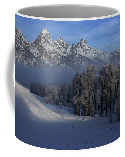 Christmas Coffee Mug featuring the photograph Christmas Morning Grand Teton National Park by Benjamin Dahl