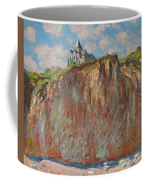 Church At Varengeville Coffee Mug featuring the painting Church at Varengeville Morning Effect by Claude Monet