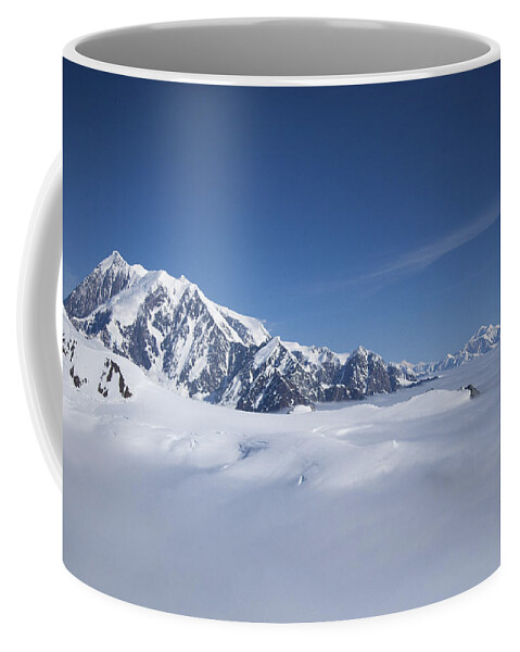 00477982 Coffee Mug featuring the photograph Cloud-covered Bowl Of The Upper Hubbard Glacier by Matthias Breiter