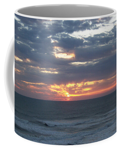 Sunrise Coffee Mug featuring the photograph Coastal Sunrise Serenity by Kim Galluzzo