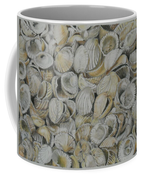 Shells Coffee Mug featuring the pastel Cockle Shells by Teresa Smith