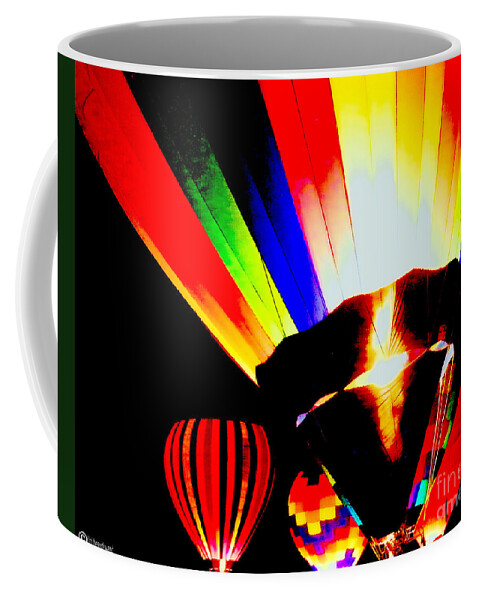 Primary Colors Coffee Mug featuring the digital art Color Glow by Lizi Beard-Ward