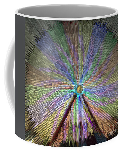 Extrude Coffee Mug featuring the photograph Colorful Fair Wheel by Donna Brown