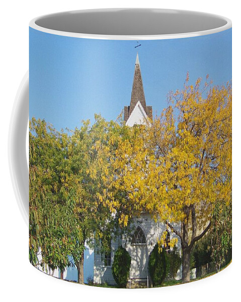 Church Coffee Mug featuring the photograph Community Church by Charles Robinson