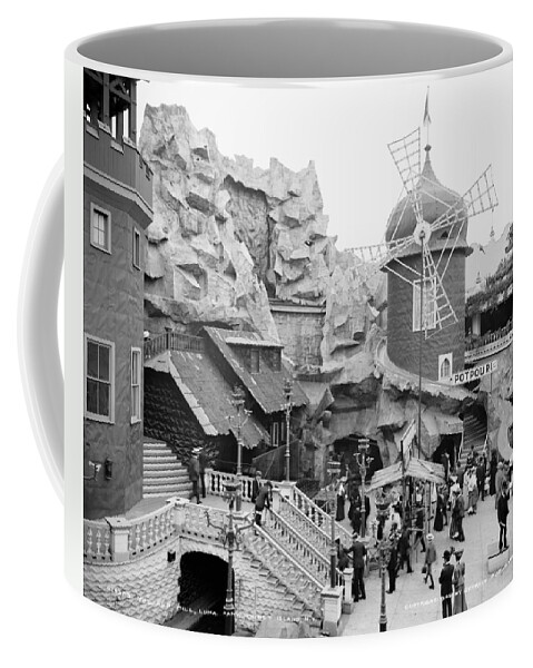 1905 Coffee Mug featuring the photograph Coney Island: Windmill by Granger