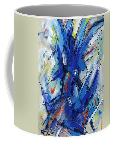 Contemporary Coffee Mug featuring the painting Contemporary Painting Six by Lynne Taetzsch