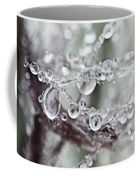 Water Drops Coffee Mug featuring the photograph Corned Jewels by Sue Capuano