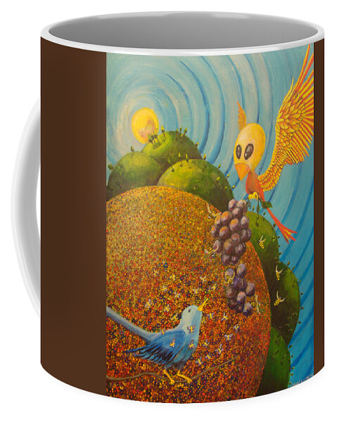 Creation Coffee Mug featuring the painting Creation by Mindy Huntress
