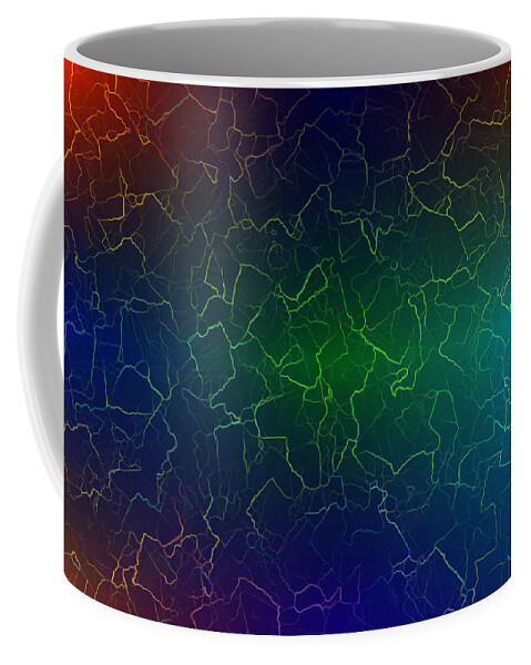Colorful Coffee Mug featuring the digital art Dararin by Jeff Iverson