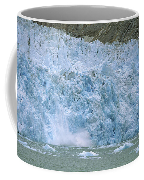 Mp Coffee Mug featuring the photograph Dawes Glacier Calving, Endicott Arm by Konrad Wothe