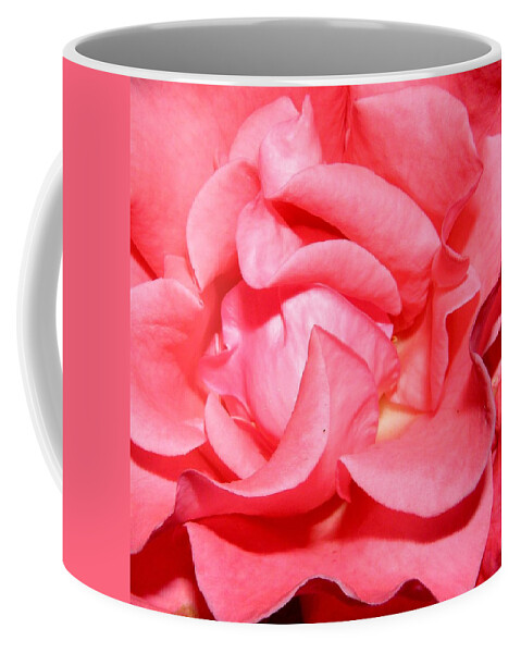 Pink Coffee Mug featuring the photograph Delicate Swirls Of Pin by Kim Galluzzo Wozniak