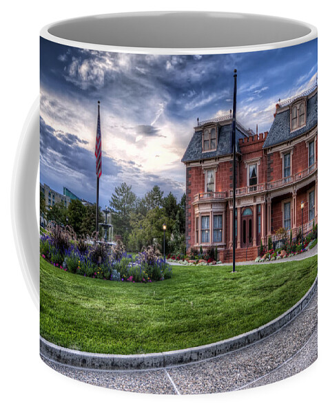Hdr Coffee Mug featuring the photograph Devereaux Mansion by Brad Granger