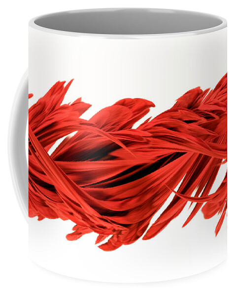 Design Coffee Mug featuring the photograph Digital Streak Image Of A Poinsettia by Ted Kinsman