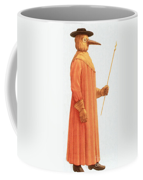 Plague Coffee Mug featuring the photograph Doctors Protective Clothing by Science Source