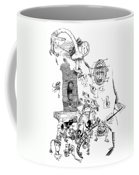 Duane Mccullough Coffee Mug featuring the photograph Doodling on the Phone by Duane McCullough