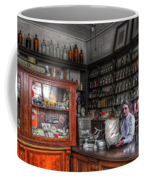 Art Coffee Mug featuring the photograph Doo's Chemist by Yhun Suarez