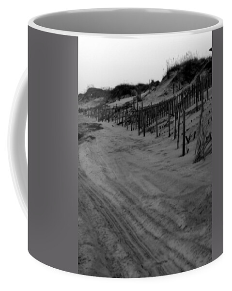 Dunes Coffee Mug featuring the photograph Dune fencing by Kim Galluzzo