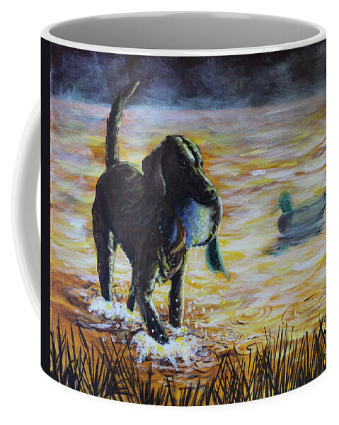 Sunrise Coffee Mug featuring the painting Early Morning's Light by Karl Wagner