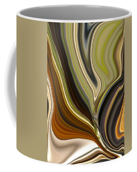 Abstract Coffee Mug featuring the painting Earth Tones by Renate Wesley