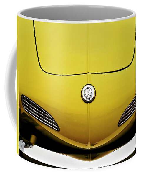 Volkswagen Coffee Mug featuring the digital art Electric Karmann by Douglas Pittman