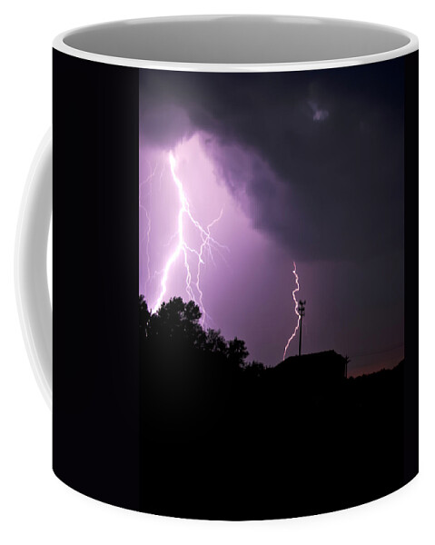 Lightning Coffee Mug featuring the photograph Electrifying Sky by Scott Wood