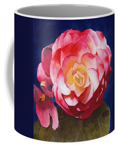 Floral Coffee Mug featuring the painting Emily's Flower by Ken Powers