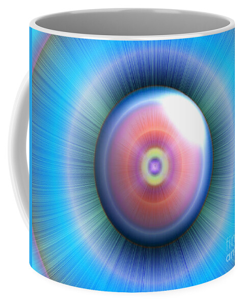 Eye Coffee Mug featuring the digital art Eye by Nicholas Burningham