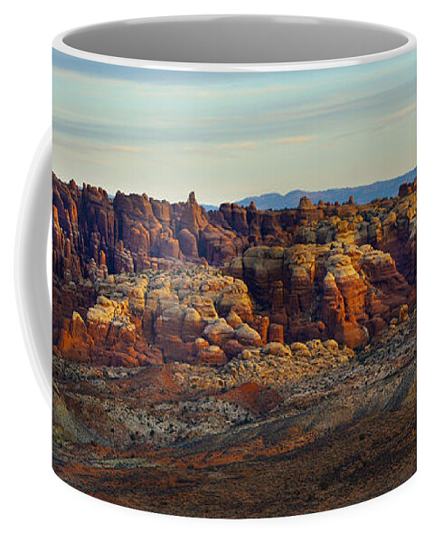 Geology Coffee Mug featuring the photograph Fiery Furnace Arches National Park by Marilyn Hunt