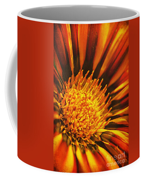 Abstract Coffee Mug featuring the photograph Fiery Passion by Darren Fisher