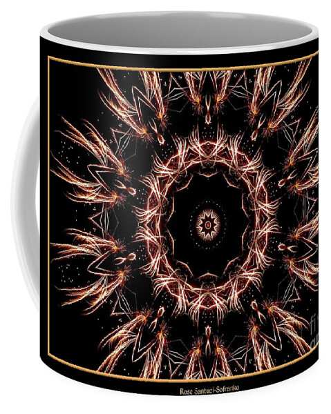 Fireworks Coffee Mug featuring the photograph Fireworks Kaleidoscope 7 by Rose Santuci-Sofranko