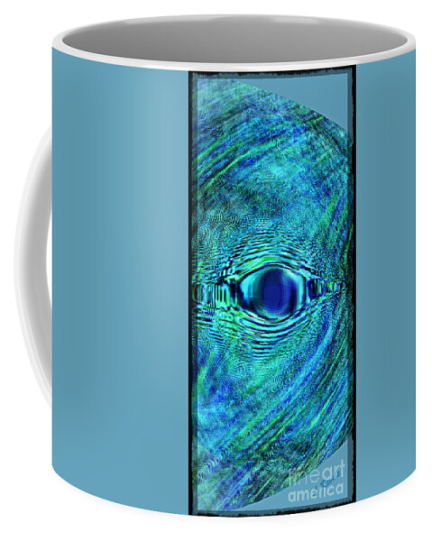 Fish Coffee Mug featuring the digital art Fish Eye by Leslie Revels