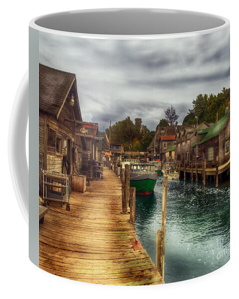 Dock Coffee Mug featuring the photograph Fish Town by Terry Doyle