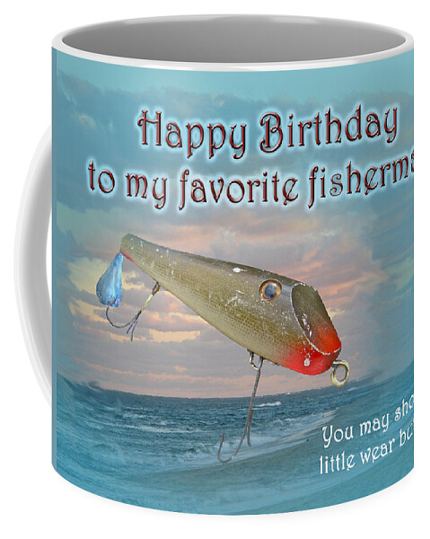Fisherman Birthday - Vintage Fishing Lure Coffee Mug by Carol Senske -  Pixels