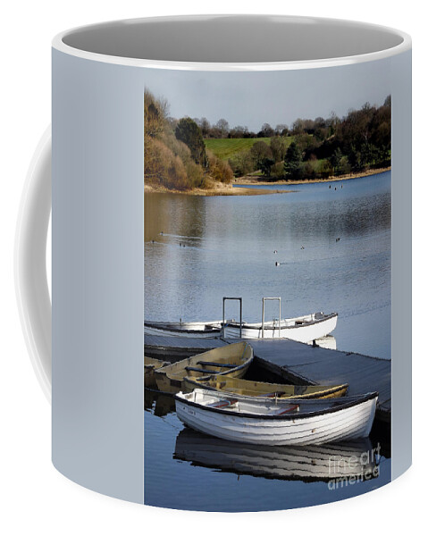 Fishing Boats Coffee Mug featuring the photograph Fishing boats by Linsey Williams