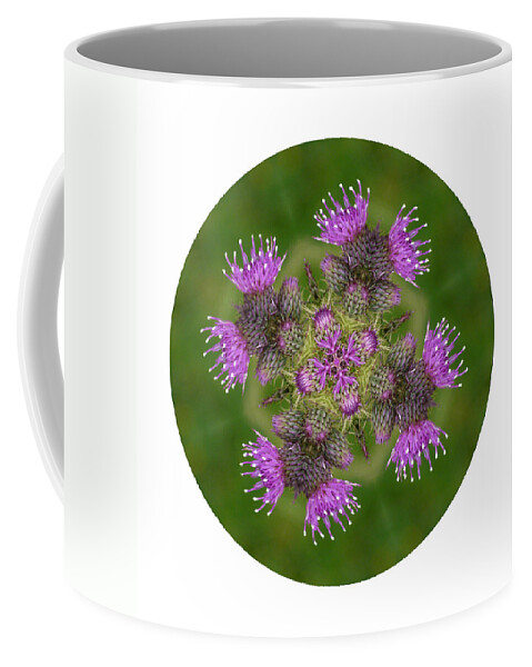 Scottish Thistle Coffee Mug featuring the photograph Flower of Scotland by Lynn Bolt