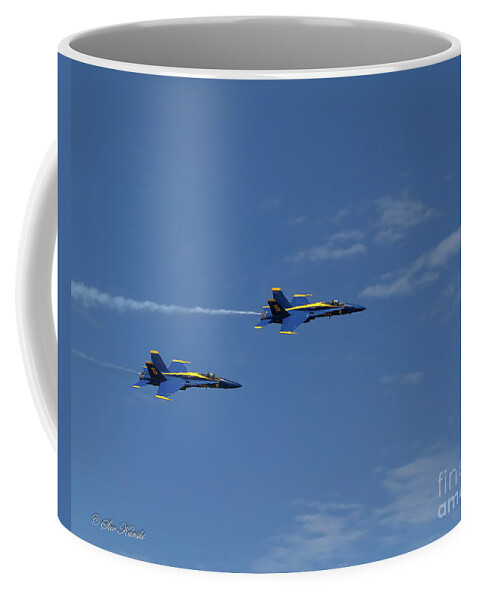 Airshow Coffee Mug featuring the photograph Follow Me by Sue Karski