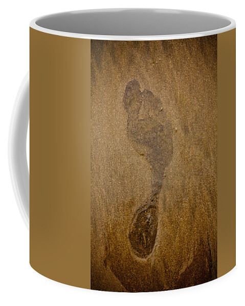 Costa Rica Coffee Mug featuring the photograph Footprint in the Sand by Anthony Doudt